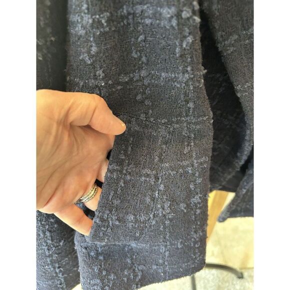 Lauren Conrad Women’s Navy Blue Lined Pea Coat Jacket Blazer WPockets XXL - Picture 7 of 10